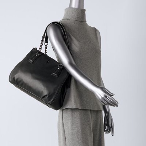 475/Simply Vera Vera Wang Black Bedford Satchel Bag - Picture 4 of 8